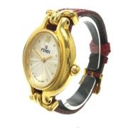 Pre-owned Glass watches Fendi Vintage , Yellow , Dames