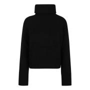 Zwarte longsleeve trui Polo Ralph Lauren , Black , Dames