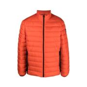 Oranje Puffer Donsjas met Zijlogo Calvin Klein , Orange , Heren