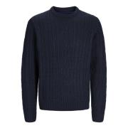 Klassieke Gebreide Trui Jack & Jones , Blue , Heren