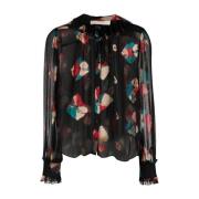 Elegante Multicolor Zijden Blouse Ulla Johnson , Multicolor , Dames