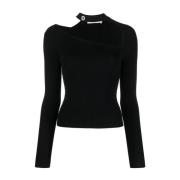 Zwarte Casual Sweater met Mockneck Simkhai , Black , Dames