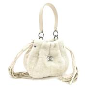 Pre-owned Leather chanel-bags Chanel Vintage , Beige , Dames