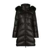 Zwarte Echte Dons Pufferjas Calvin Klein , Black , Dames