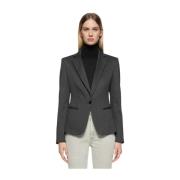 Jersey blazer met enkele knoopsluiting Dondup , Gray , Dames