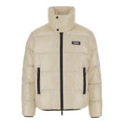 Nylon Donsjas met Dubbele Rits Dsquared2 , Beige , Heren