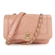 Pre-owned Leather chanel-bags Chanel Vintage , Beige , Dames