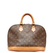 Pre-owned Canvas handbags Louis Vuitton Vintage , Brown , Dames