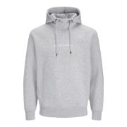 Tree Hoodie met zachte binnenvoering Jack & Jones , Gray , Heren