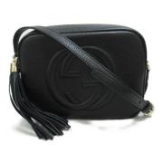 Pre-owned Leather crossbody-bags Gucci Vintage , Black , Dames