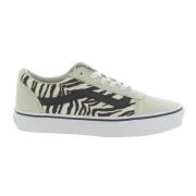 Satin Tiger Hoge Top Schoenen Vans , White , Heren