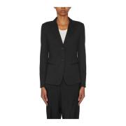 Viscose Blazer Dondup , Black , Dames