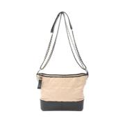 Pre-owned Leather chanel-bags Chanel Vintage , Beige , Dames