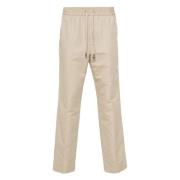 Casual Beige Linnen Katoenen Broek Brioni , Beige , Heren