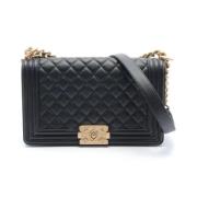 Pre-owned Leather crossbody-bags Chanel Vintage , Black , Dames