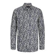 Leeds Overhemd Lange Mouw Jack & Jones , Gray , Heren