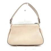 Pre-owned Leather shoulder-bags Chanel Vintage , White , Dames