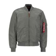 Stijlvolle Bomberjack met Moderne Functionaliteit Alpha Industries , G...