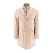 Bontjas van Beverwol Herno , Beige , Heren