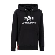 Klassieke Heren Hoodie met Verstelbare Capuchon Alpha Industries , Bla...