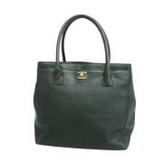 Pre-owned Leather totes Chanel Vintage , Black , Dames