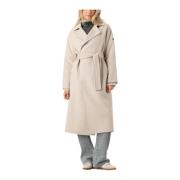 Beige Funcoat voor Stijlvolle Herfst Moscow , Beige , Dames