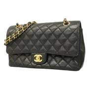 Pre-owned Leather chanel-bags Chanel Vintage , Black , Dames