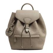 Pre-owned Canvas backpacks Louis Vuitton Vintage , Gray , Dames