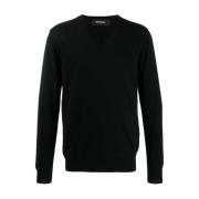 Zwart Textiel T-Shirt Pullover Dsquared2 , Black , Heren