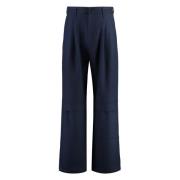 Wollen broek met achterzakken Ami Paris , Blue , Heren