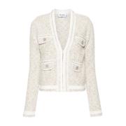 Witte Trui met Strass Versiering Blugirl , White , Dames