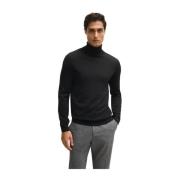 Merinowol Coltrui Trui Hugo Boss , Black , Heren