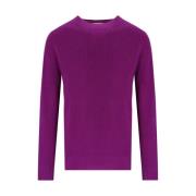 Paarse Wol Crewneck Jumper Amaránto , Purple , Heren