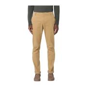 Stretch Gabardine Gaubert Broek Dondup , Beige , Heren