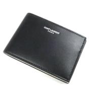 Pre-owned Leather wallets Saint Laurent Vintage , Black , Heren