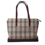 Pre-owned Canvas totes Burberry Vintage , Beige , Dames