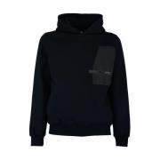 Zwarte hoodie met logo Colmar , Black , Heren