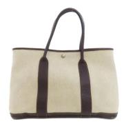 Pre-owned Canvas totes Hermès Vintage , Beige , Dames