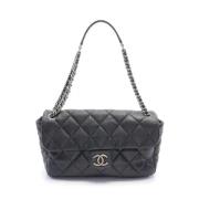 Pre-owned Leather crossbody-bags Chanel Vintage , Black , Dames