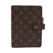 Pre-owned Leather home-office Louis Vuitton Vintage , Brown , Dames