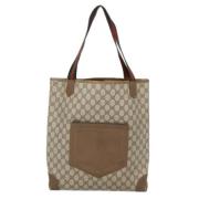 Pre-owned Canvas totes Gucci Vintage , Beige , Dames