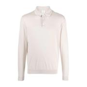 Casual Lange Mouw Polo Beige Eleventy , Beige , Heren