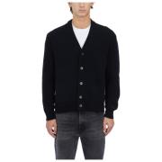 Lana Cardigan Seven Gauge , Black , Heren