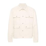 Denim Werkkleding Jas Maison Kitsuné , Beige , Heren