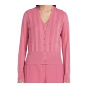 Roze Cardigan Sweater Peonia Max Mara Studio , Pink , Dames