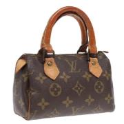 Pre-owned Canvas handbags Louis Vuitton Vintage , Brown , Dames