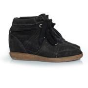 Pre-owned Suede sneakers Isabel Marant Pre-owned , Black , Dames