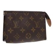 Pre-owned Canvas pouches Louis Vuitton Vintage , Brown , Dames