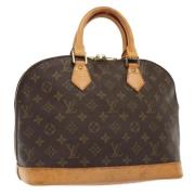 Pre-owned Canvas handbags Louis Vuitton Vintage , Brown , Dames