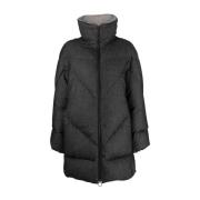 Alpaca Casual Puffer Jas in Grijs Eleventy , Gray , Dames